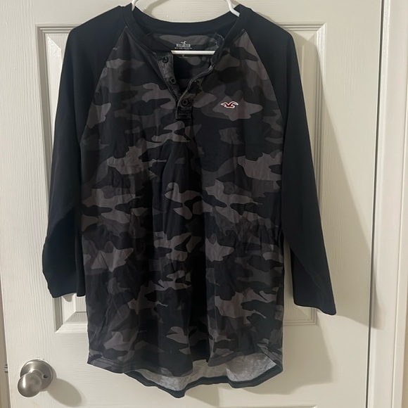 Mens Hollister Must Have Collection Baseball Henley - XL - Picture 1 of 5
